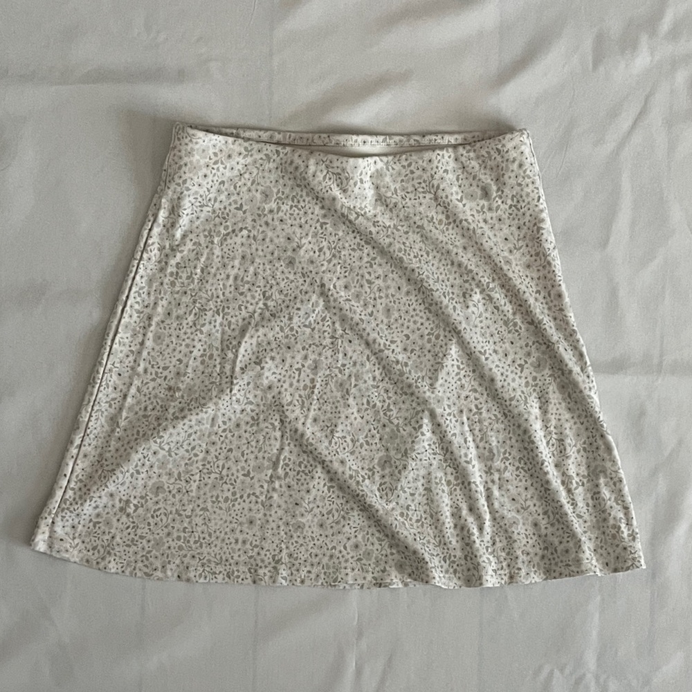 Wilfred Cream Floral A-Line Skirt